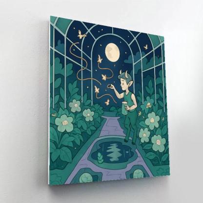 Mirror Garden In Fantasy Bloom paint by numbers