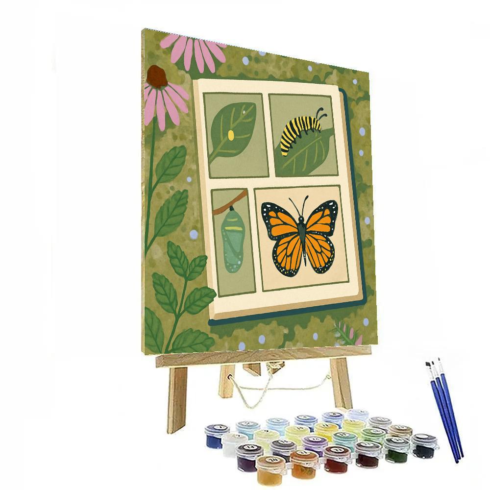 Metamorphosis Garden Butterfly Codex paint by color