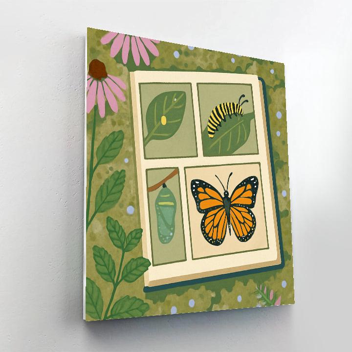 Metamorphosis Garden Butterfly Codex paint by color