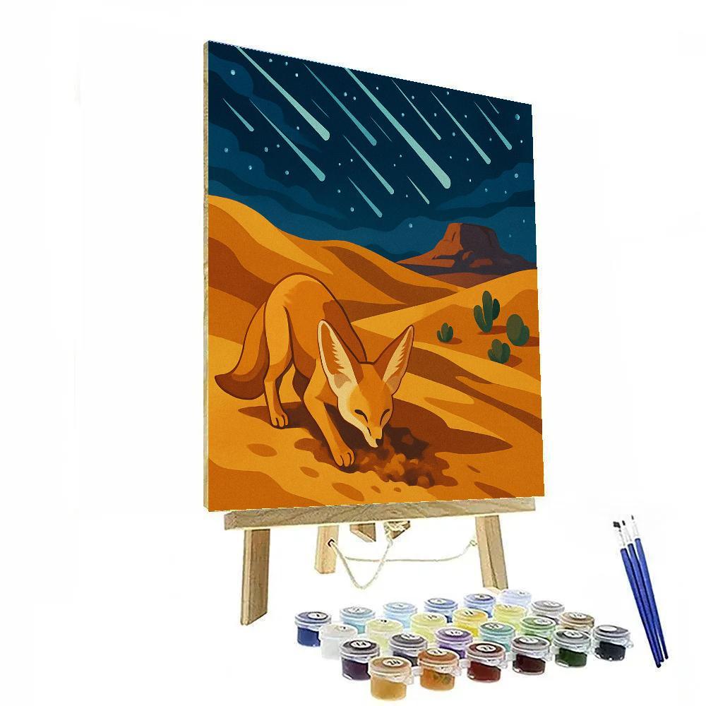 Desert Starfall Burrow Scene Painting by numbers kit