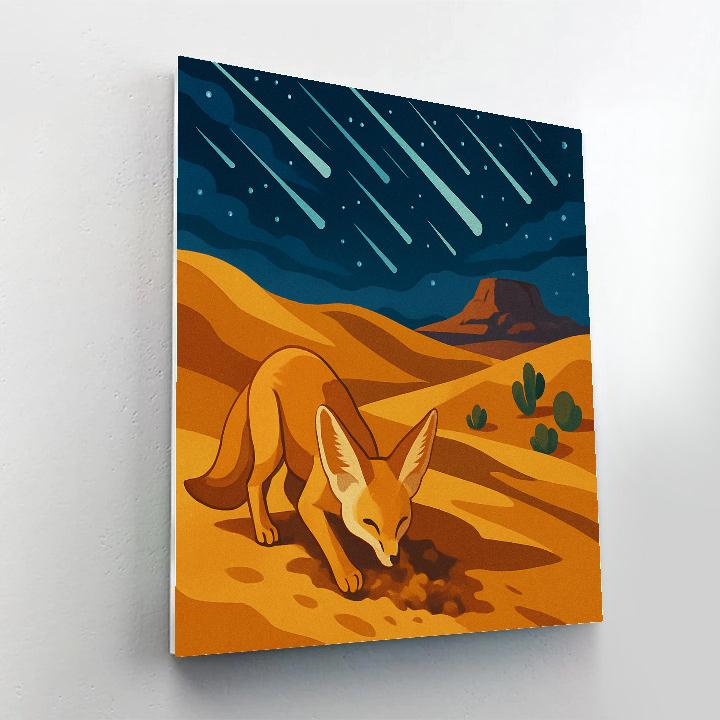 Desert Starfall Burrow Scene Painting by numbers kit
