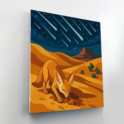 Desert Starfall Burrow Scene Painting by numbers kit
