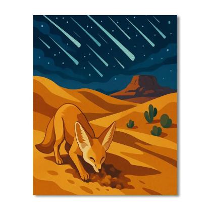 Desert Starfall Burrow Scene Painting by numbers kit