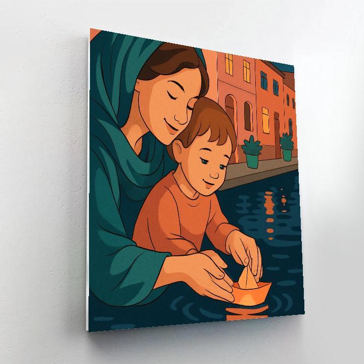 Lanternlit Mother Harbor DIY paint by numbers