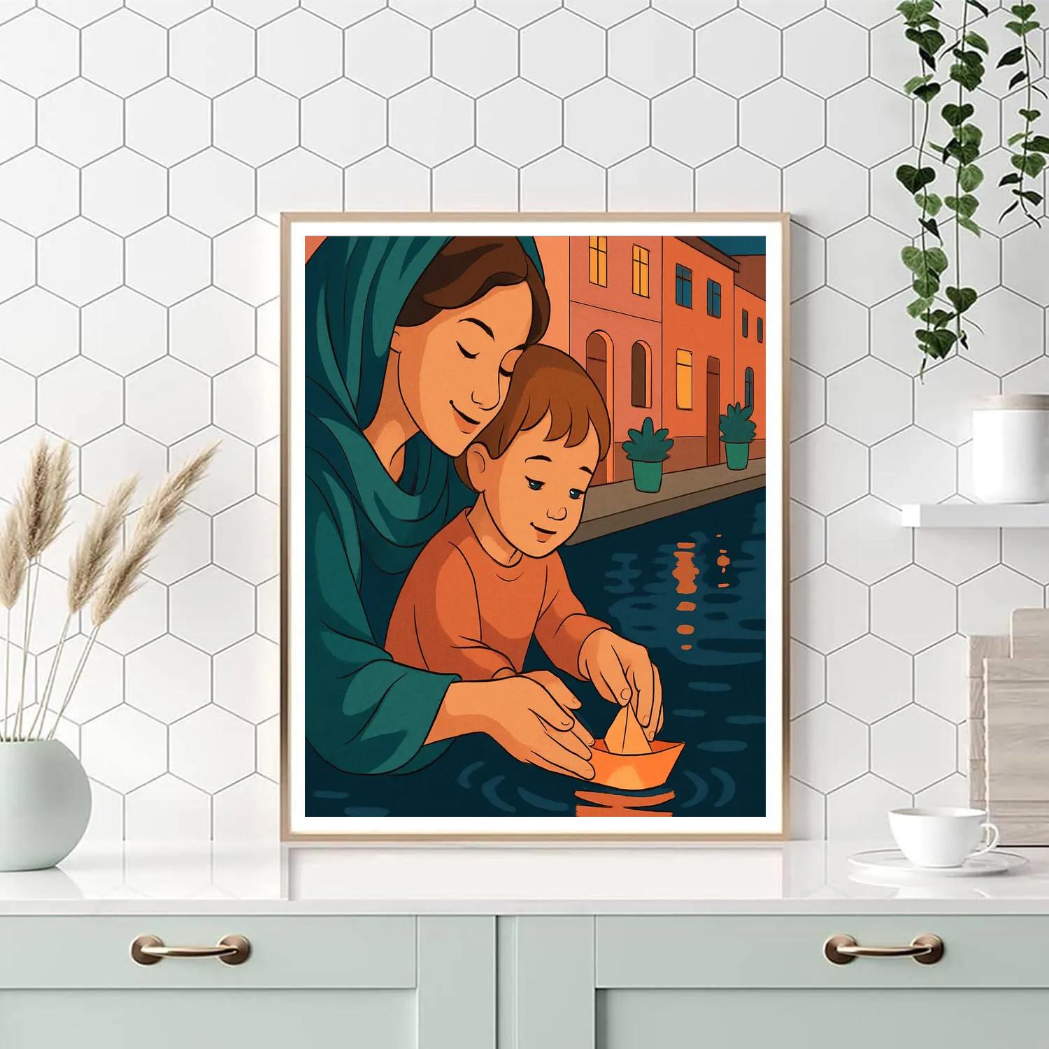 Lanternlit Mother Harbor DIY paint by numbers