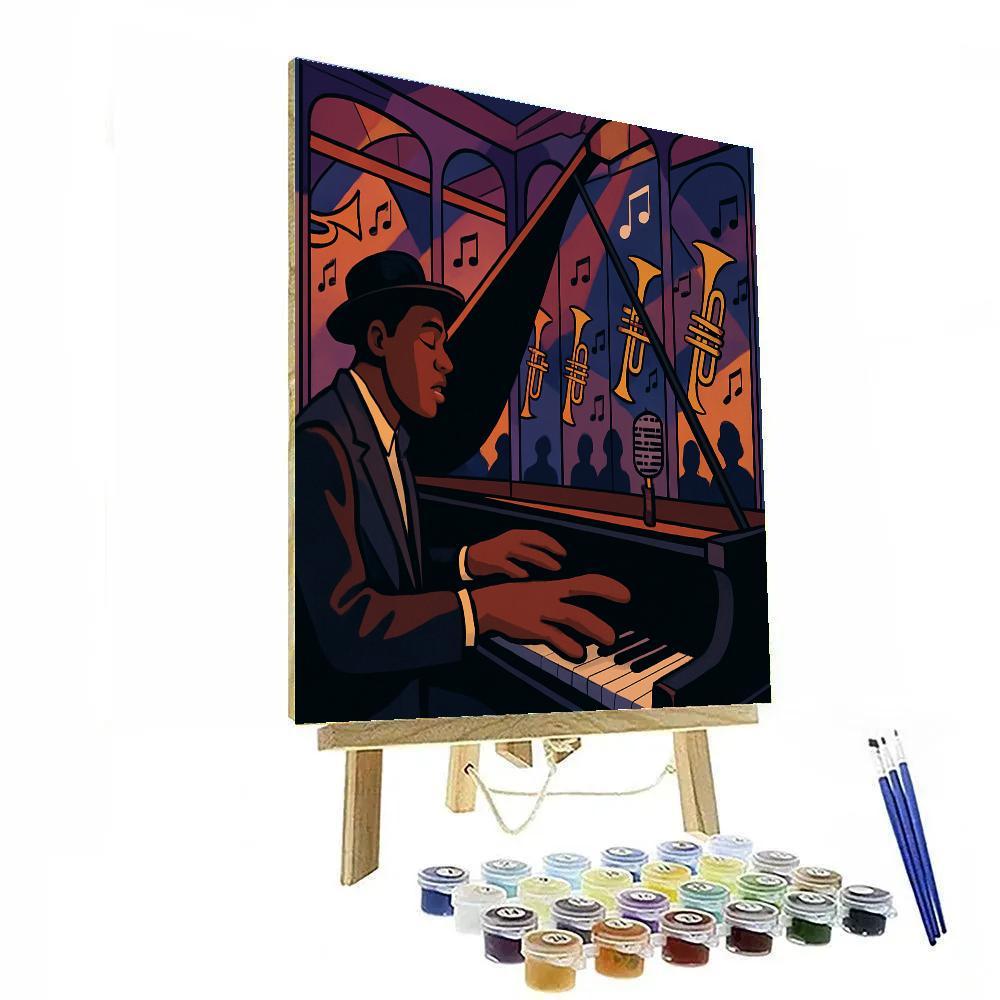 Improvisation In Jazz Mirror Room Number painting