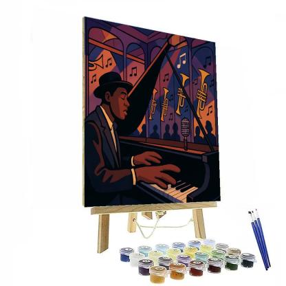 Improvisation In Jazz Mirror Room Number painting