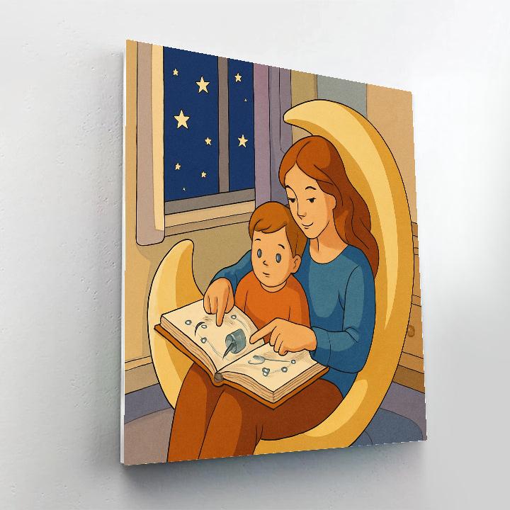 Reading Nook With Motherly Gravity Paint by numbers kits