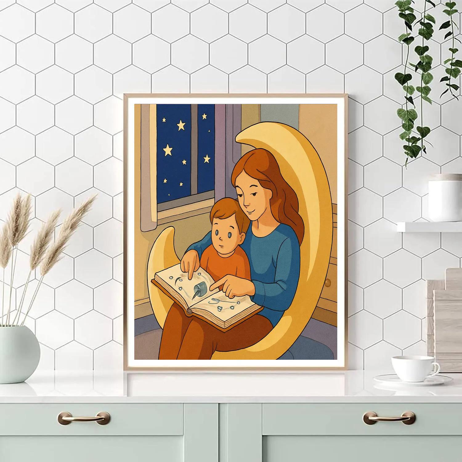 Reading Nook With Motherly Gravity Paint by numbers kits