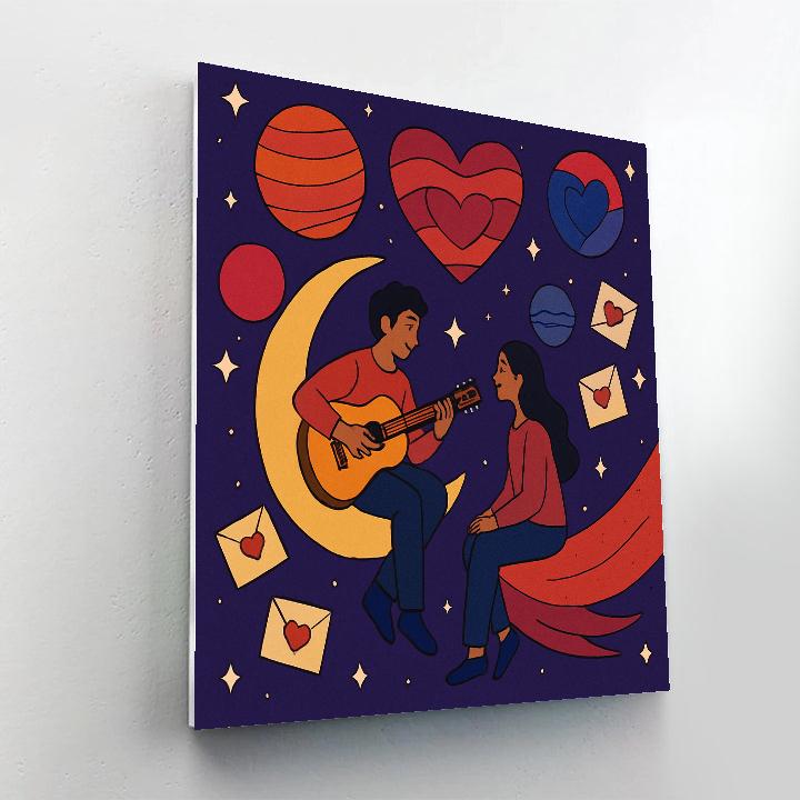 Comet Serenade On The Valentines Day Painting by numbers kit