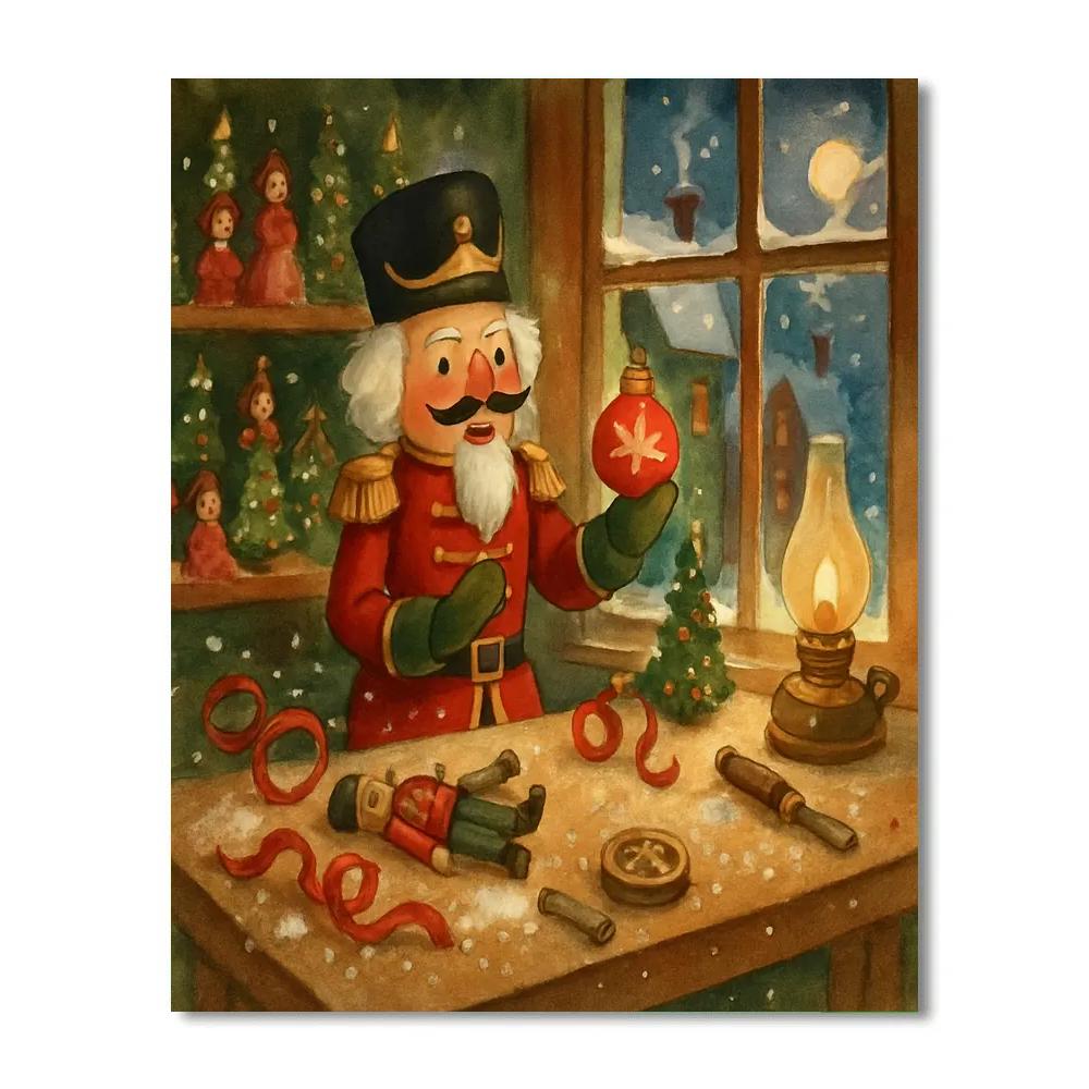 The Nutcracker Workshop Snowfall painting number kit