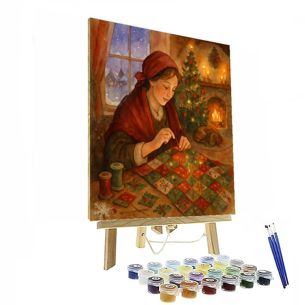 The Star Threader Winter Seamstress Paint by numbers kits