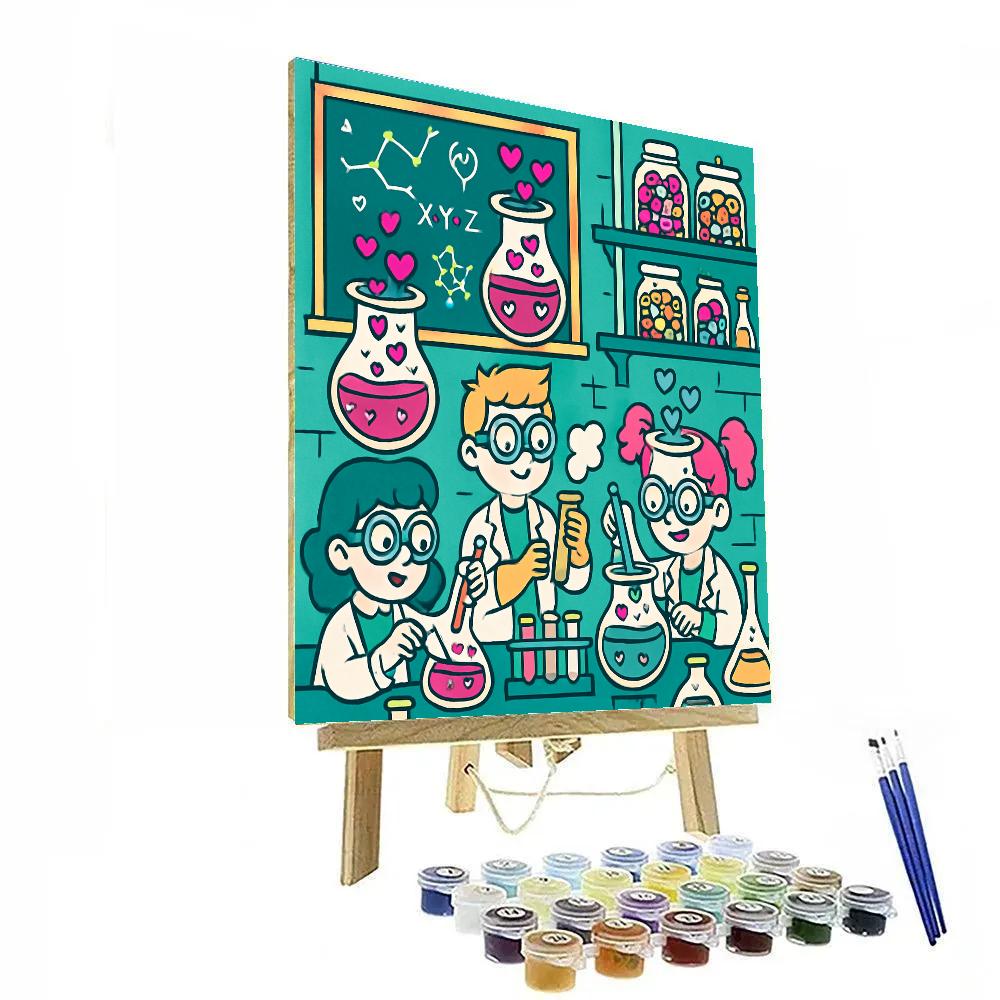 Candy Laboratory Valentines Day Experiment Paint by numbers kits