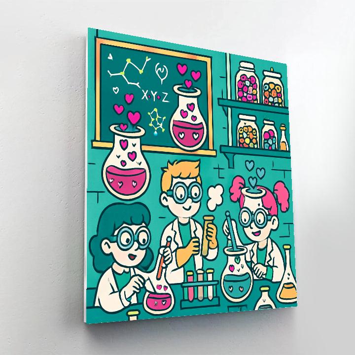 Candy Laboratory Valentines Day Experiment Paint by numbers kits