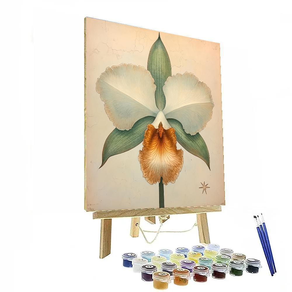 Michelangelo Inspired Orchid Constellation Number painting