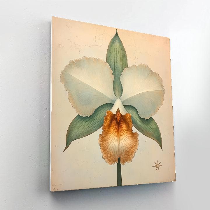 Michelangelo Inspired Orchid Constellation Number painting