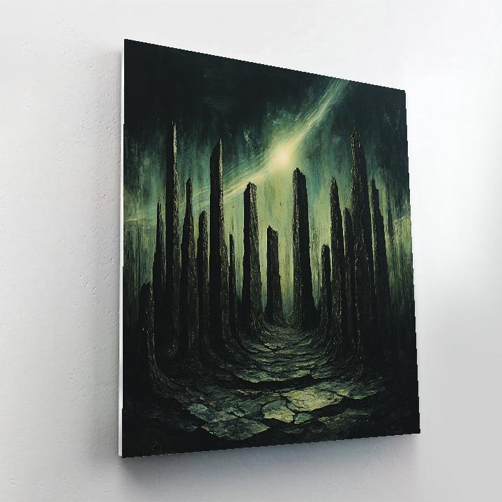 Caravaggio Inspired Aurora Basalt Cathedral Numbered painting kits