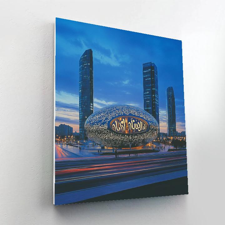 Desert Geometry At The Museum Of The Future Dubai United Arab Emirates paint by color