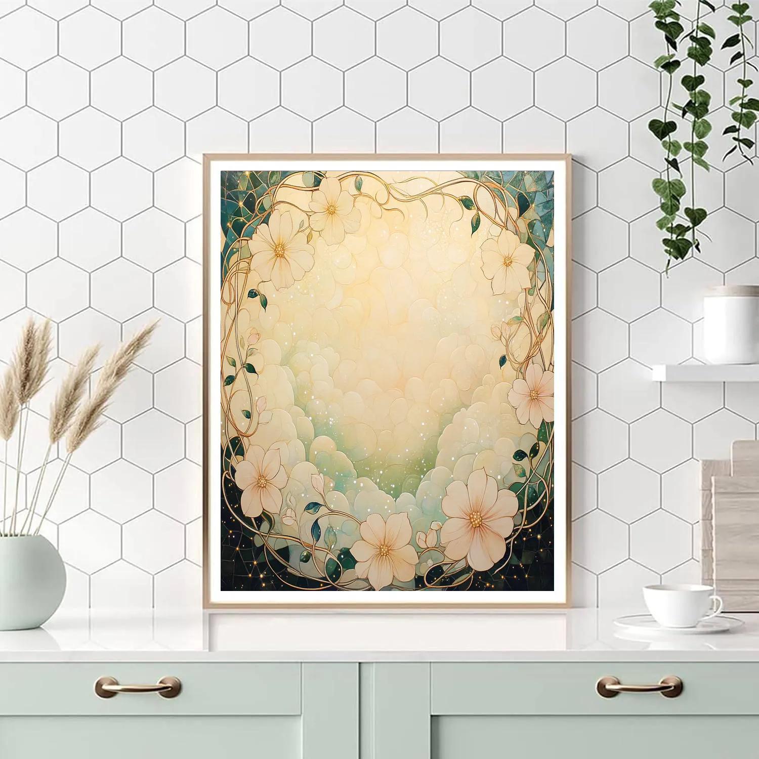 Alphonse Mucha Inspired Nebula Garden Of Resonance Paint by numbers art