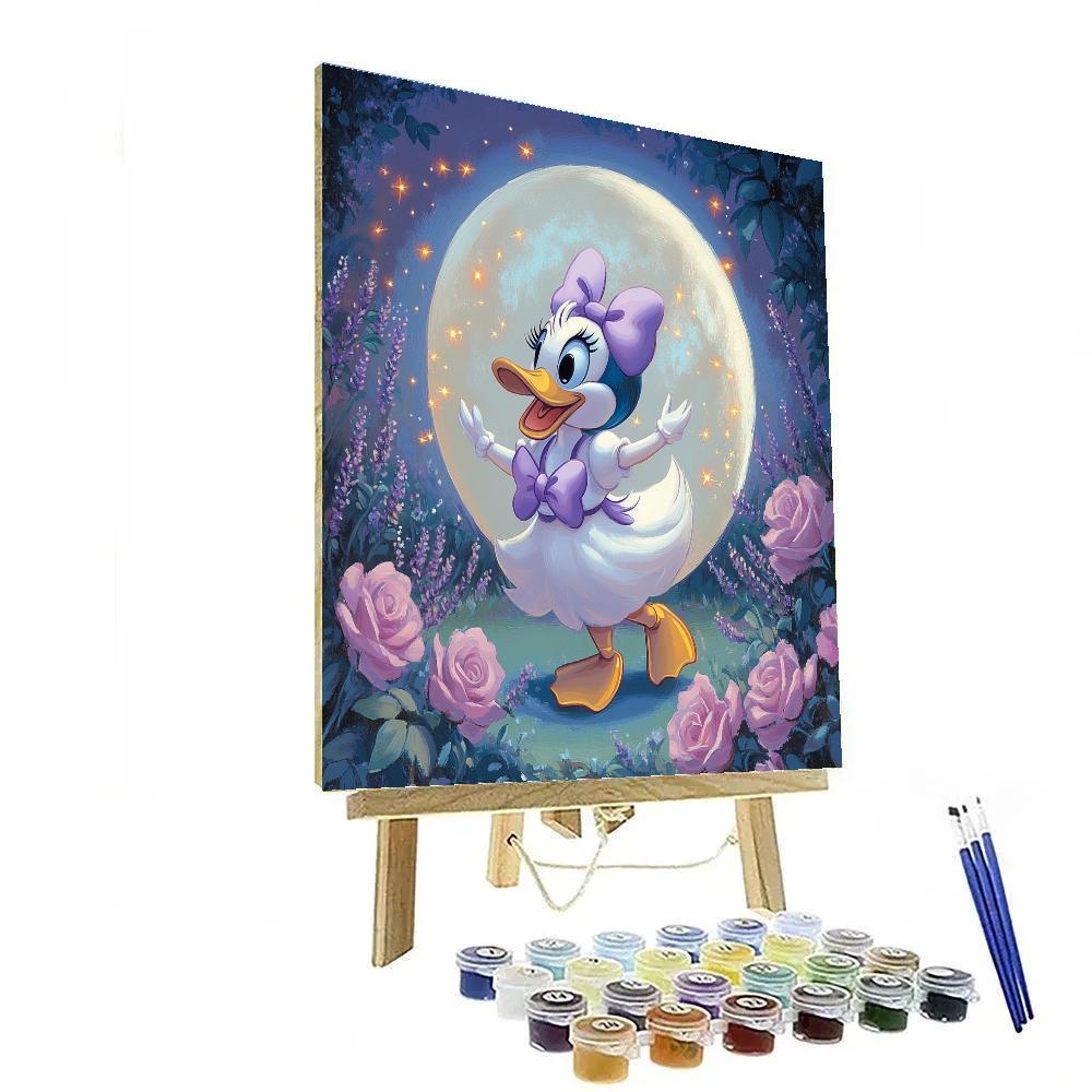 Daisy Duck Moonlit Garden Dance Disney Inspired DIY paint by numbers