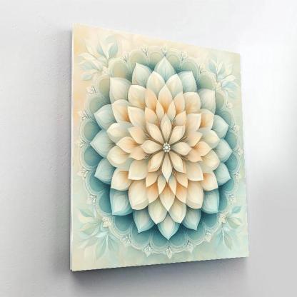 Alphonse Mucha Inspired Auroral Seasons Mandala paint by number