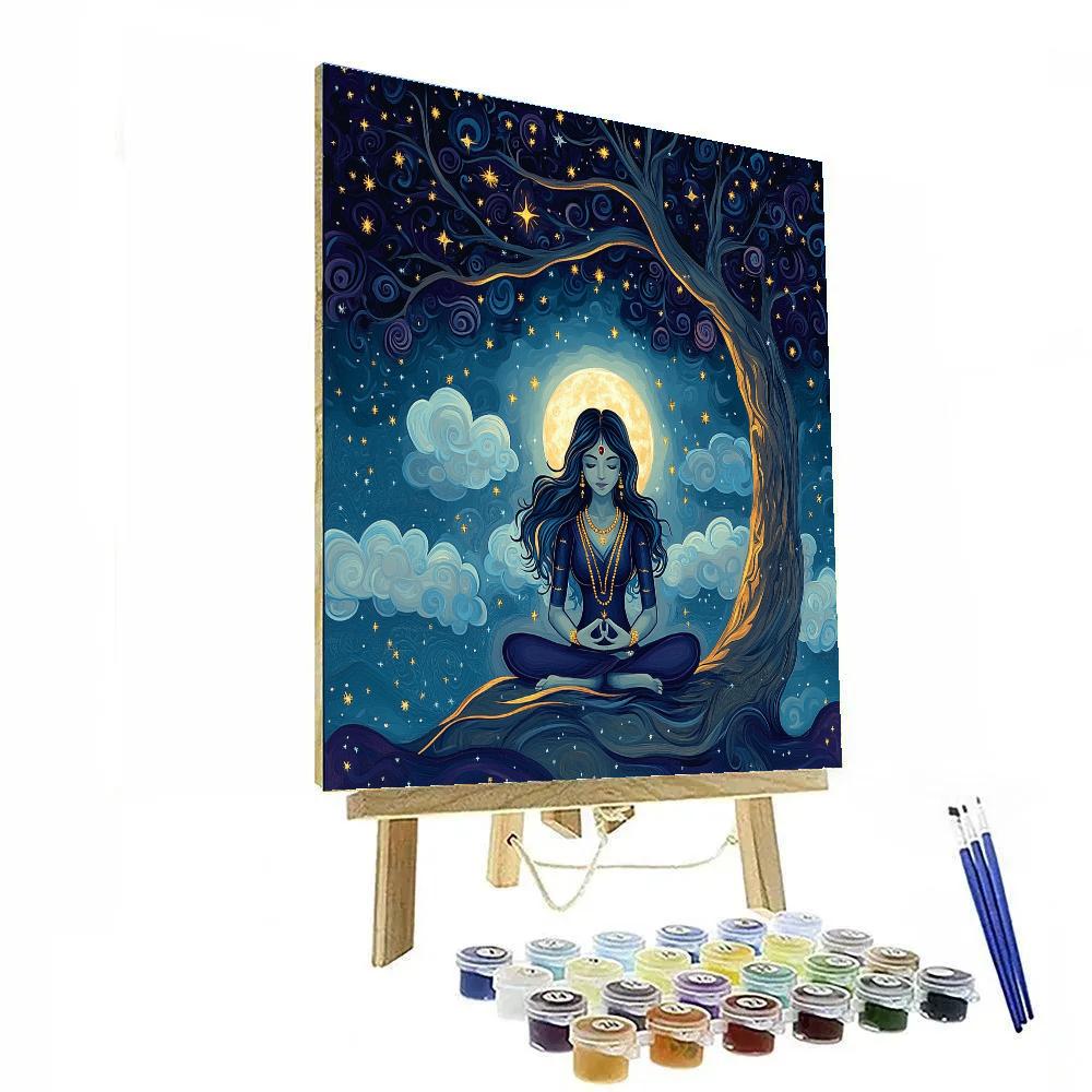 Parvati Under The Lunar Canopy paint by numbers