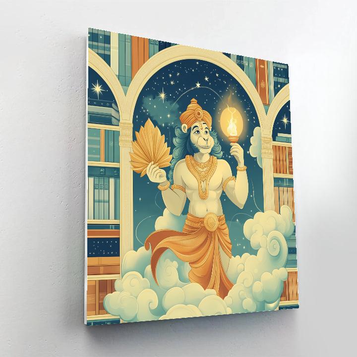 Hanuman Sky Library Guardian Paint by numbers kits
