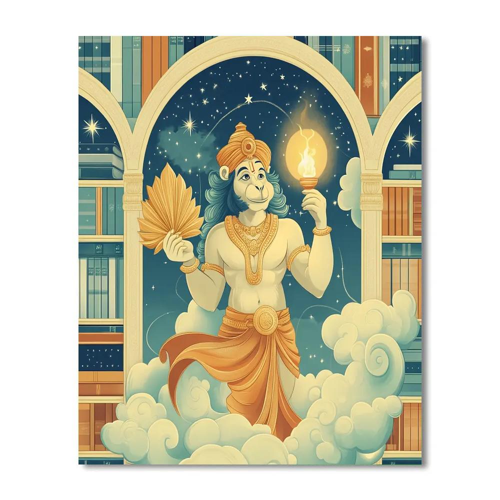 Hanuman Sky Library Guardian Paint by numbers kits