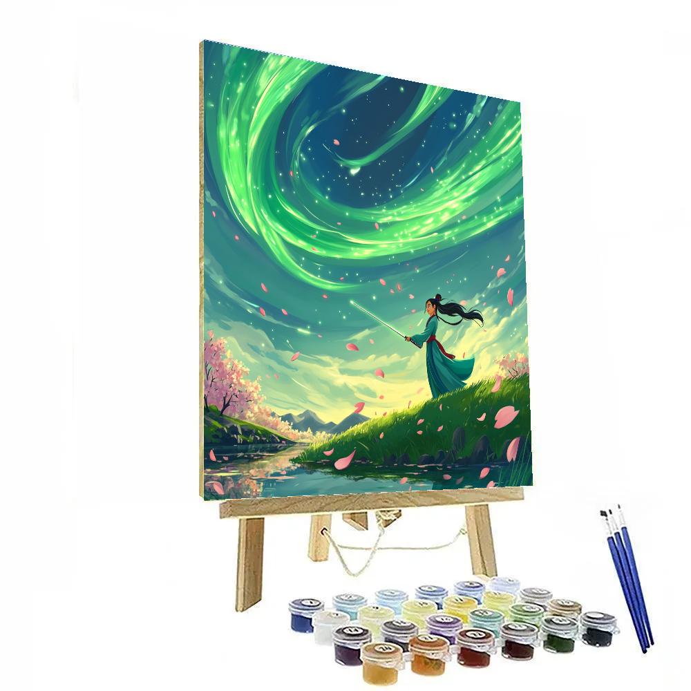 Mulan Aurora Training Field Disney Inspired paint by numbers
