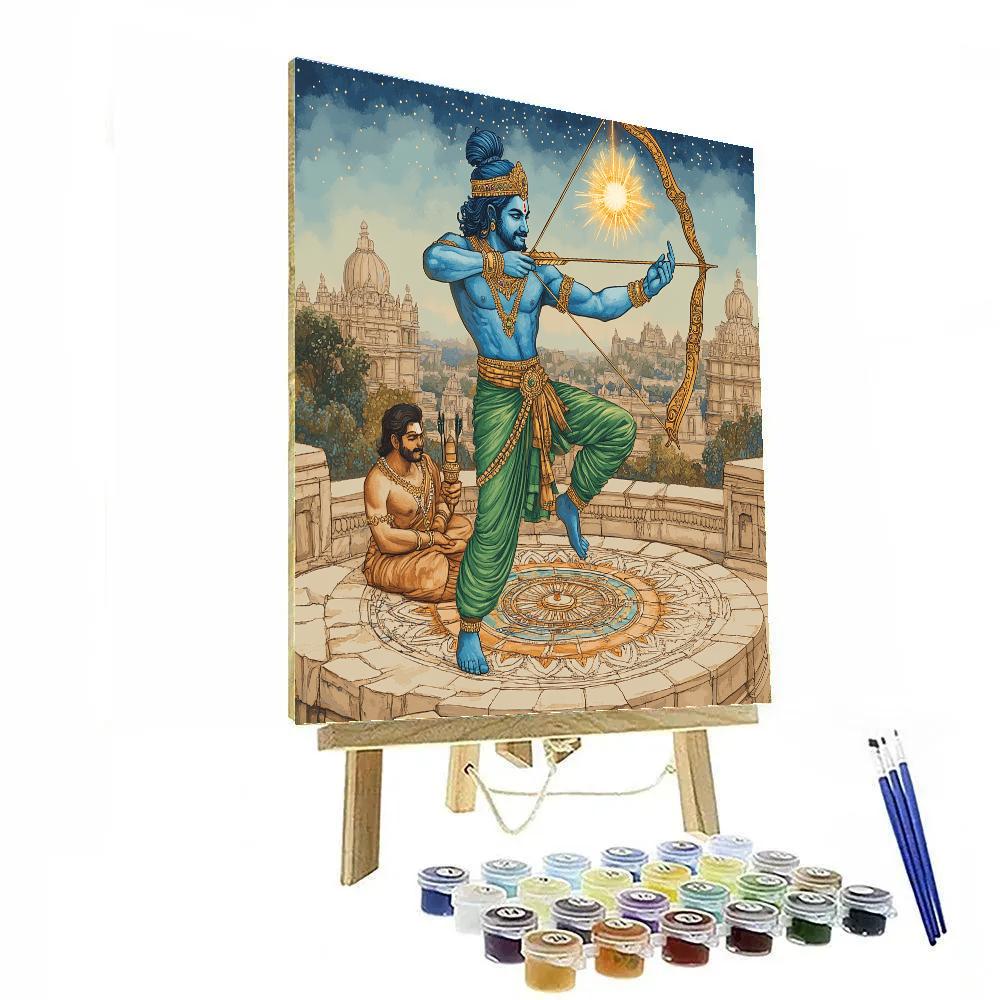 Lotus Observatory With Rama Arrow Constellation Paint by numbers kits
