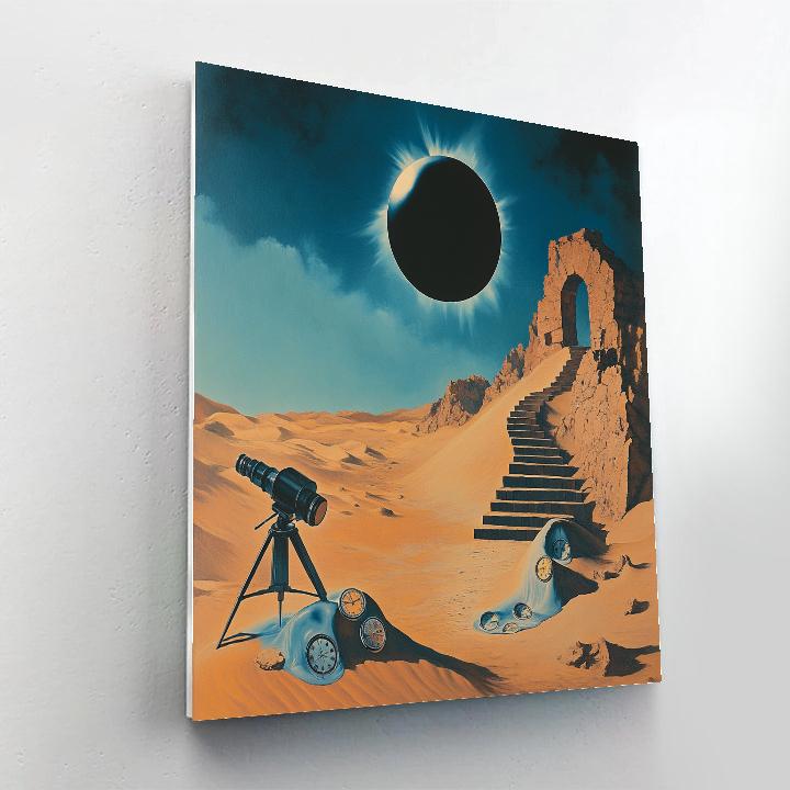 Salvador Dali Inspired Desert Eclipse Clockwork DIY paint by numbers