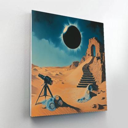 Salvador Dali Inspired Desert Eclipse Clockwork DIY paint by numbers