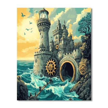 Tide Clockwork Castle Numbered painting kits