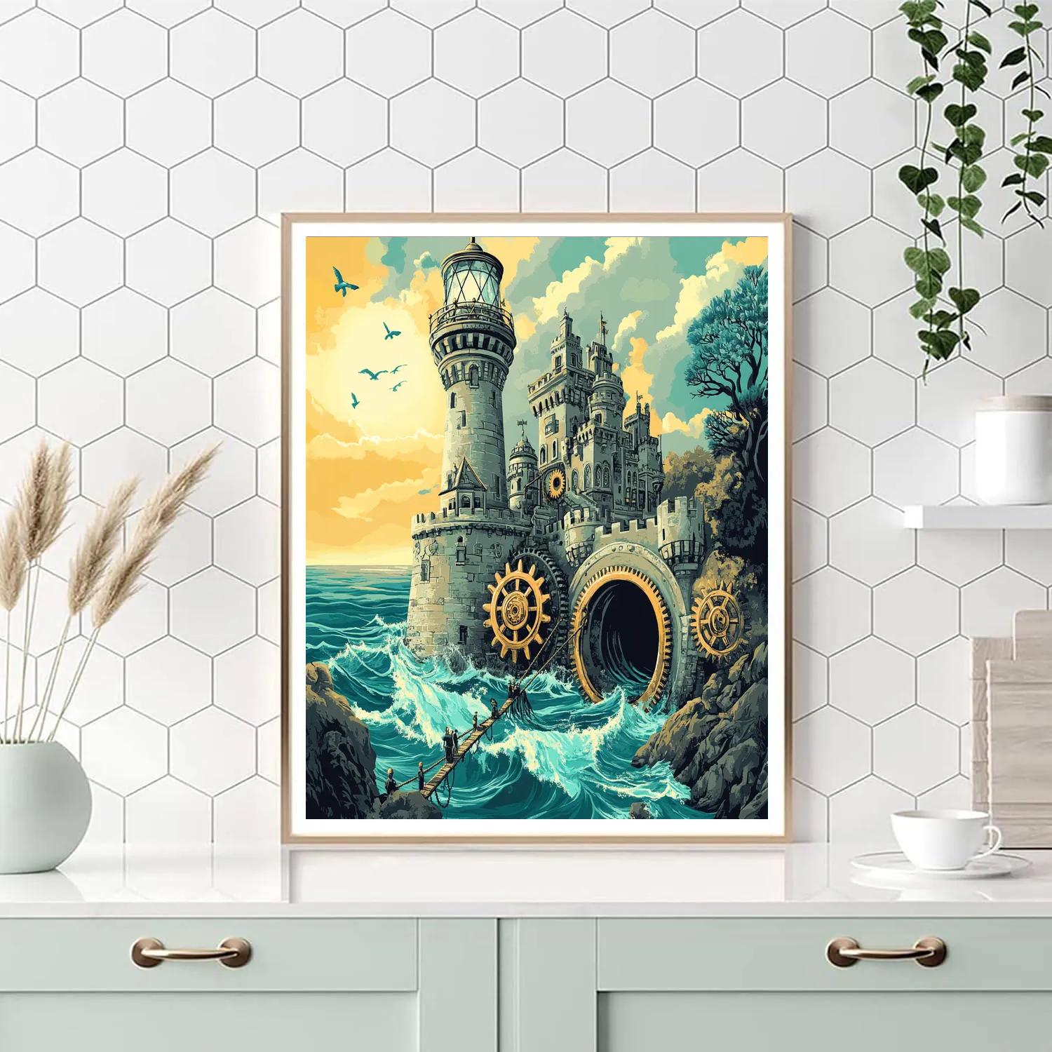 Tide Clockwork Castle Numbered painting kits