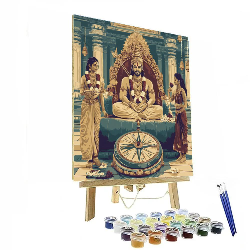 Rama Crafted Dharma Compass paint by numbers