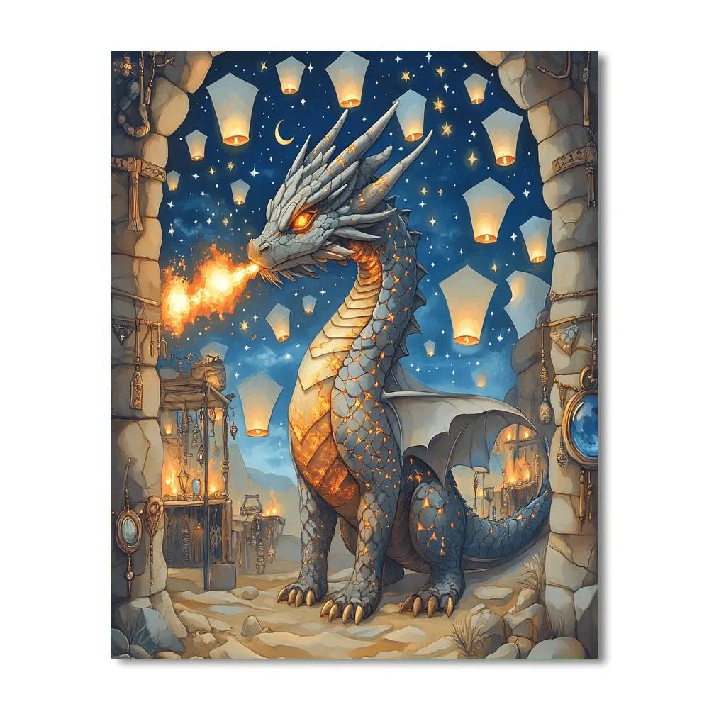 Dragon Forged Sky Lanterns paint by color