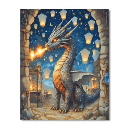Dragon Forged Sky Lanterns paint by color
