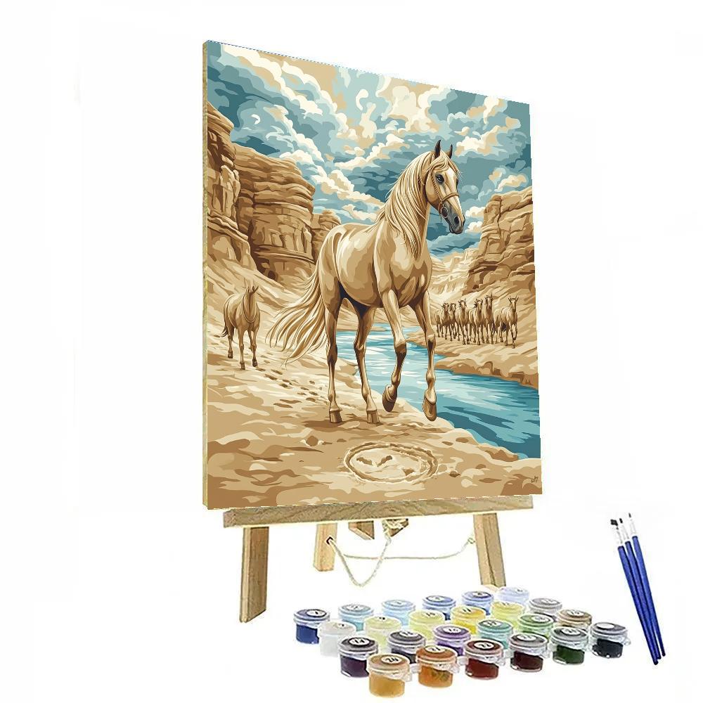 Windcarved Plateau Horse Migration Numbered painting kits