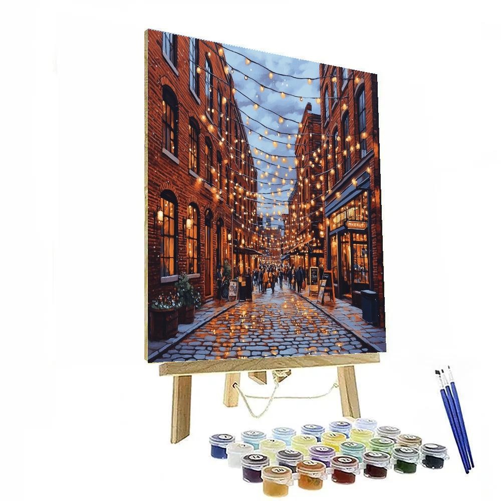 Industrial Heritage At The Distillery District Toronto Canada painting number kit