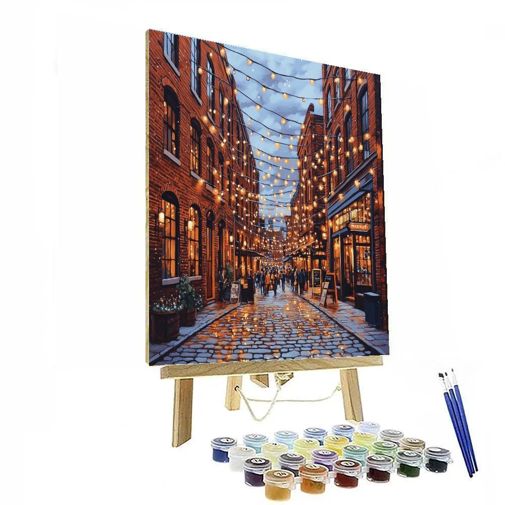 Industrial Heritage At The Distillery District Toronto Canada painting number kit