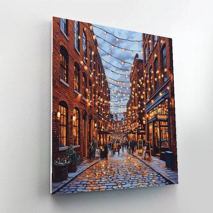 Industrial Heritage At The Distillery District Toronto Canada painting number kit