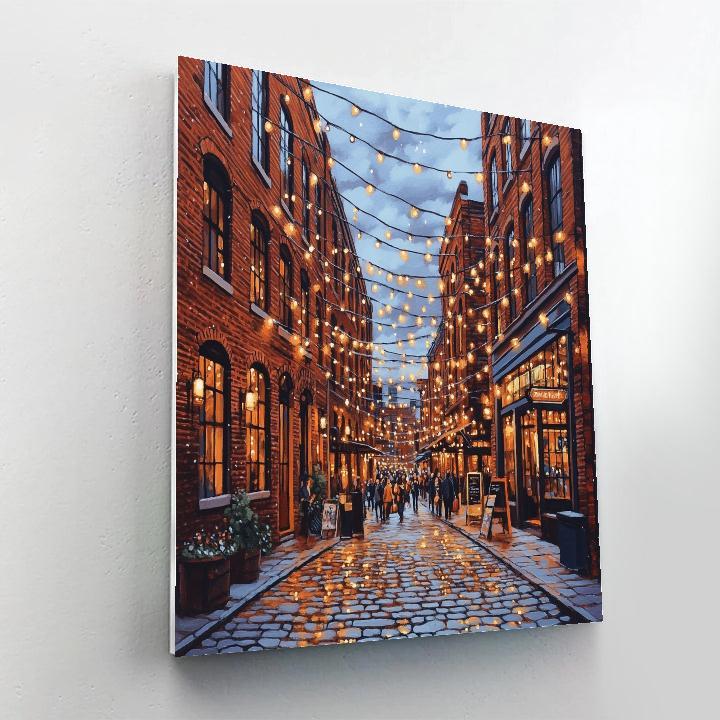 Industrial Heritage At The Distillery District Toronto Canada painting number kit