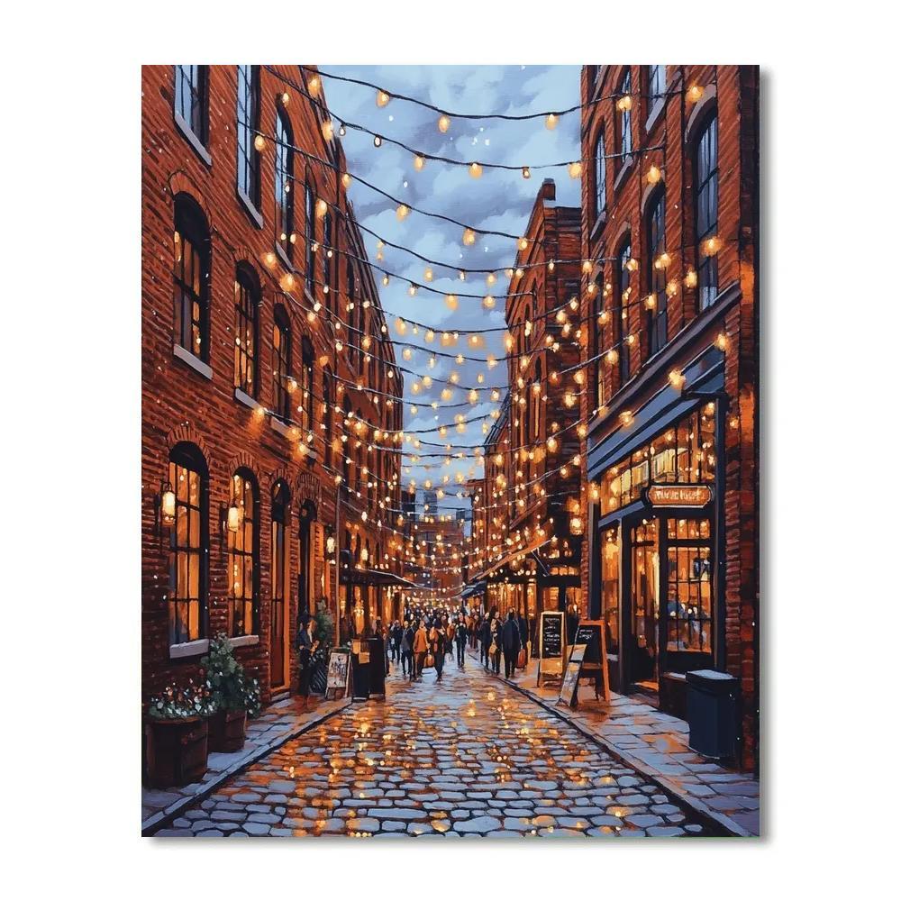 Industrial Heritage At The Distillery District Toronto Canada painting number kit