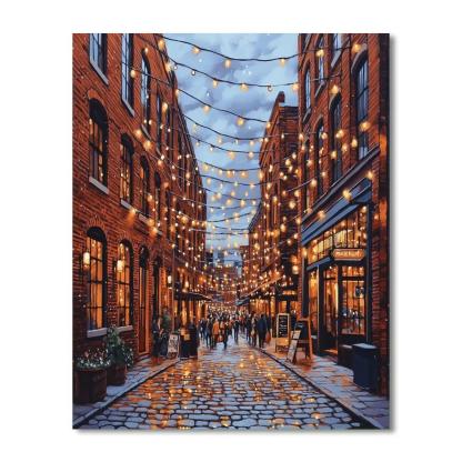 Industrial Heritage At The Distillery District Toronto Canada painting number kit