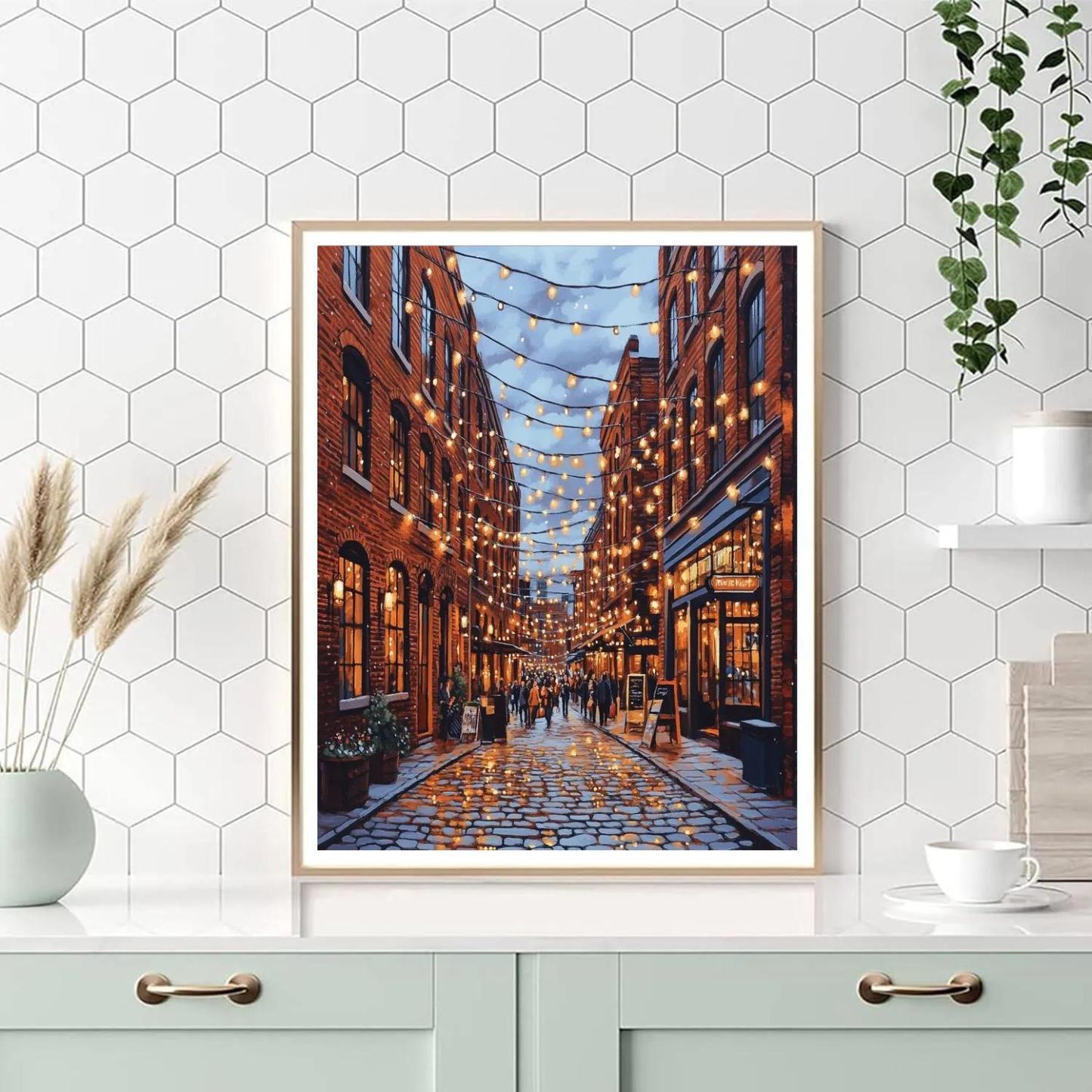 Industrial Heritage At The Distillery District Toronto Canada painting number kit