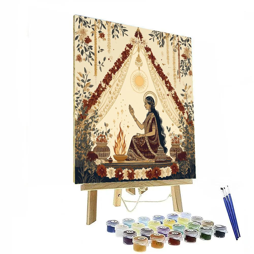 Moonlit Wedding Vows With Parvati Paint by numbers art