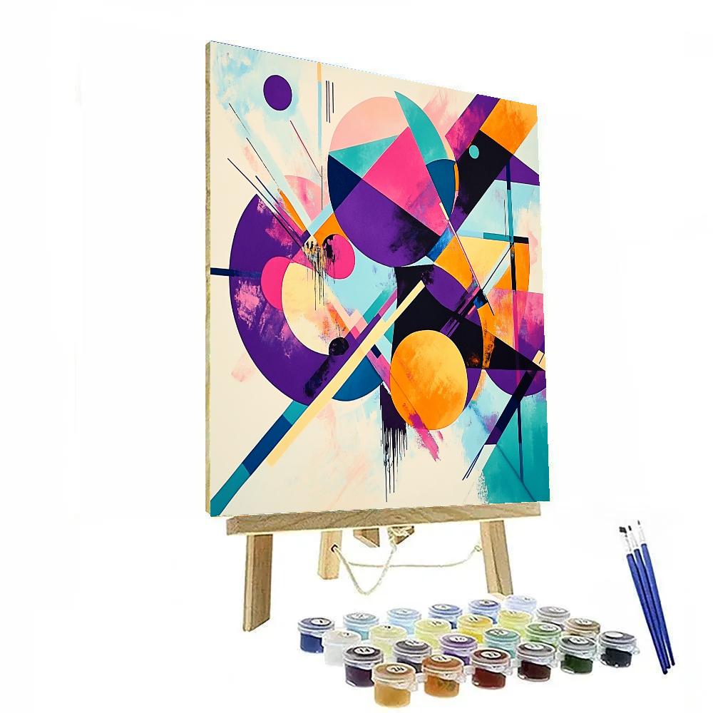 Wassily Kandinsky Inspired Abstract Music Festival painting number kit