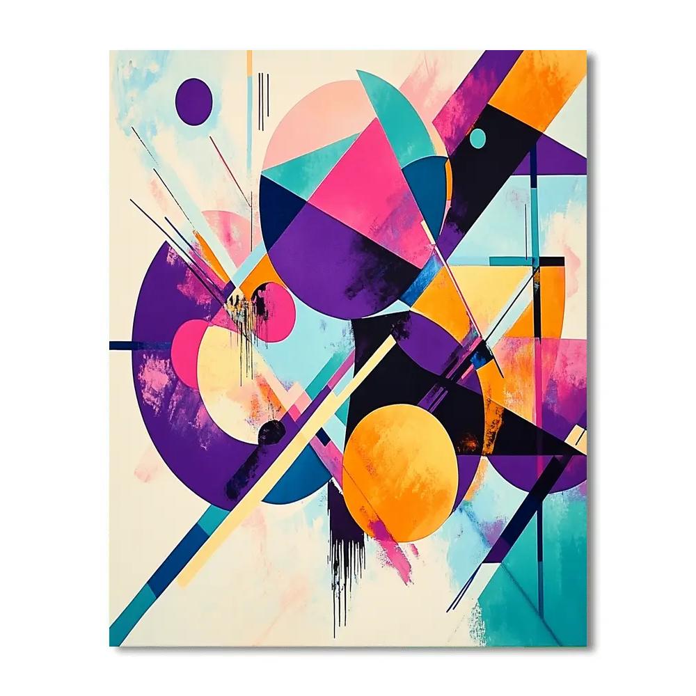 Wassily Kandinsky Inspired Abstract Music Festival painting number kit