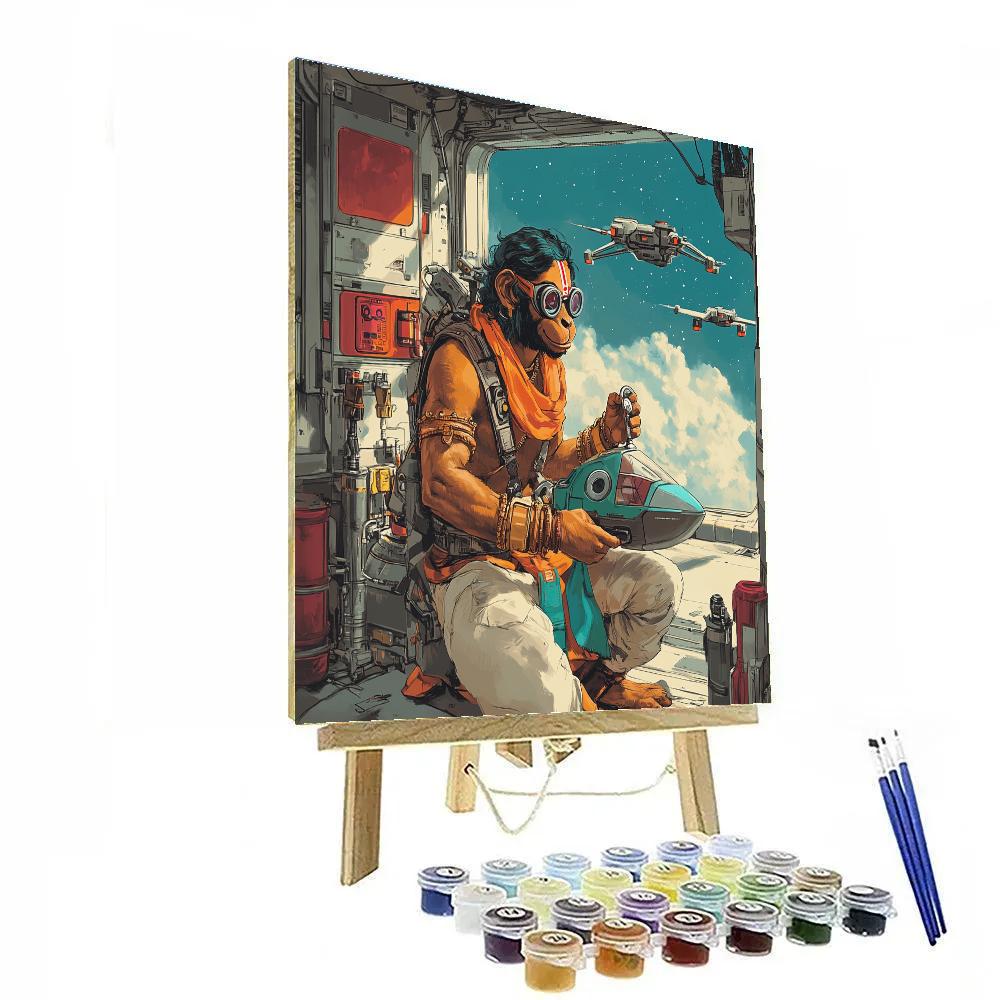 Starship Hangar Hanuman Mechanic Numbered painting kits