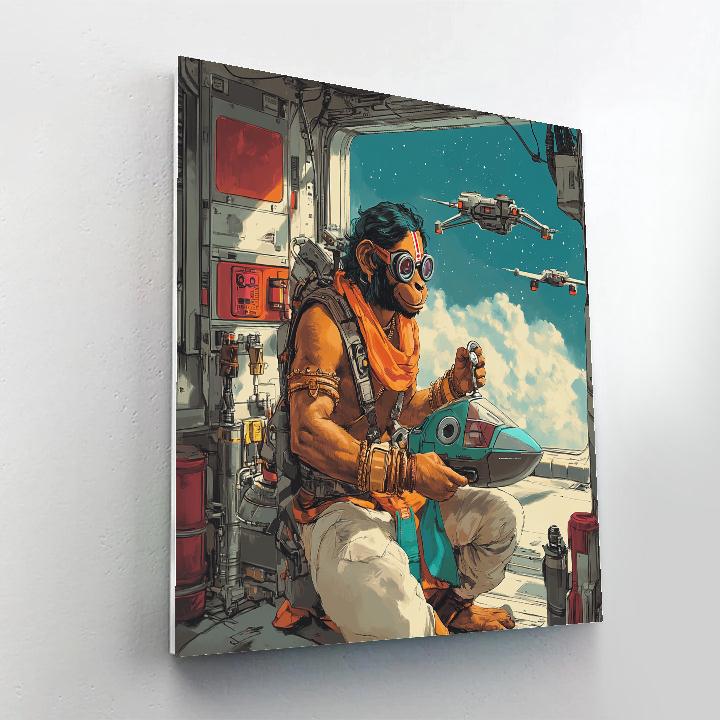 Starship Hangar Hanuman Mechanic Numbered painting kits